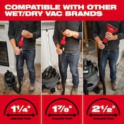 M12 FUEL Cordless 1.6 Gal. Wet/Dry Vacuum with AIR-TIP 1-1/4 in. - 2-1/2 in. (4-Piece) Automotive Kit