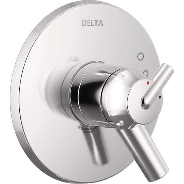 Delta Trinsic 1-Handle Wall Mount Valve Trim Kit in Chrome (Valve Not Included)