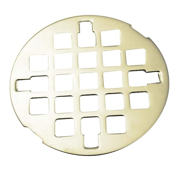 Westbrass 3-1/4 in. O.D. Casper Snap-In Shower Strainer in Polished Brass