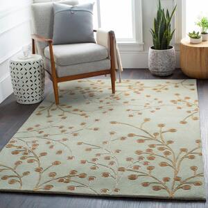 Bari Aqua 2 ft. x 4 ft. Hearth Area Rug