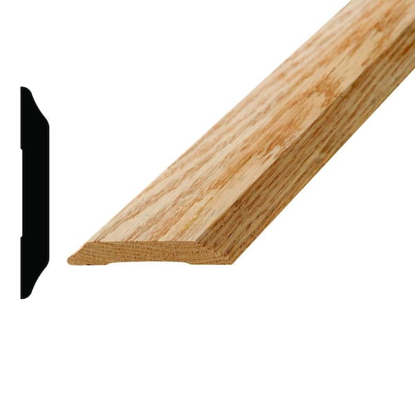 Alexandria Moulding 373 1/2 in. x 3-5/8 in. x 72 in. Oak Saddle Moulding