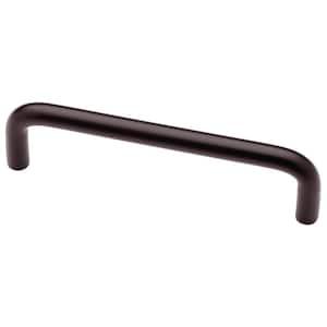 Wire 4 in. (102 mm) Deep Bronze Cabinet Drawer Bar Pull