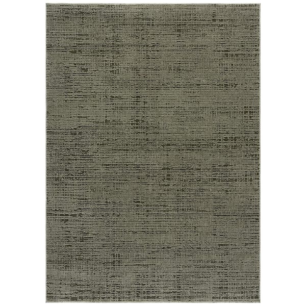 Lunara 4 ft. x 6 ft. Green/Dark Green Ribbed Area Rug