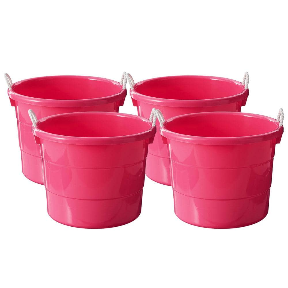 Two Tone 18 Flower Market Buckets with Handles