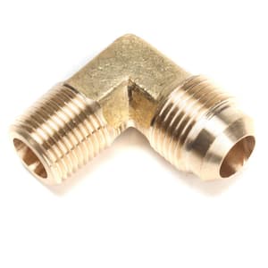 1/2 in. Flare x 3/8 in. MIP Brass Flare 90 Degree Elbow Fitting (5-Pack)