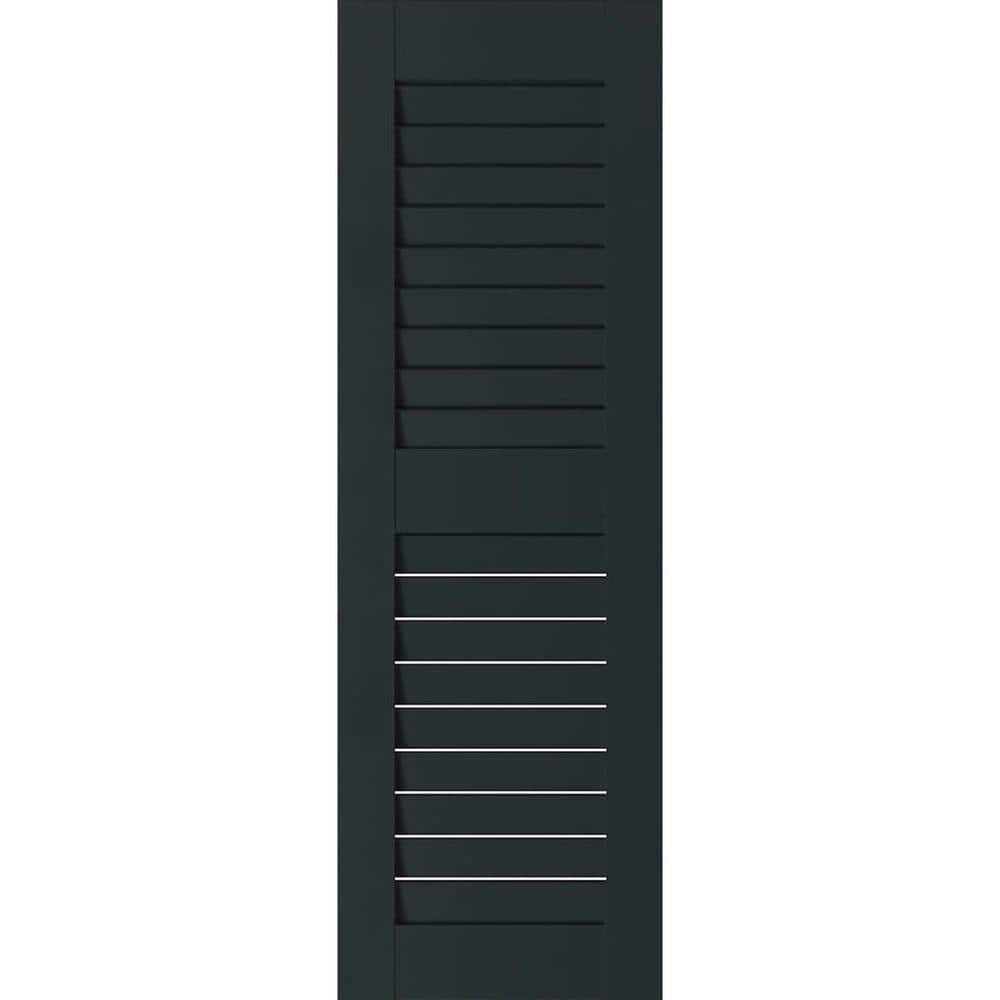 18 in. x 59 in. Exterior Real Wood Sapele Mahogany Louvered Shutters Pair Dark Green price history on PriceWatchPro