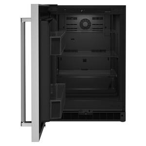 5.0 cu. ft. Mini Fridge in Black Cabinet with Stainless Door without Freezer