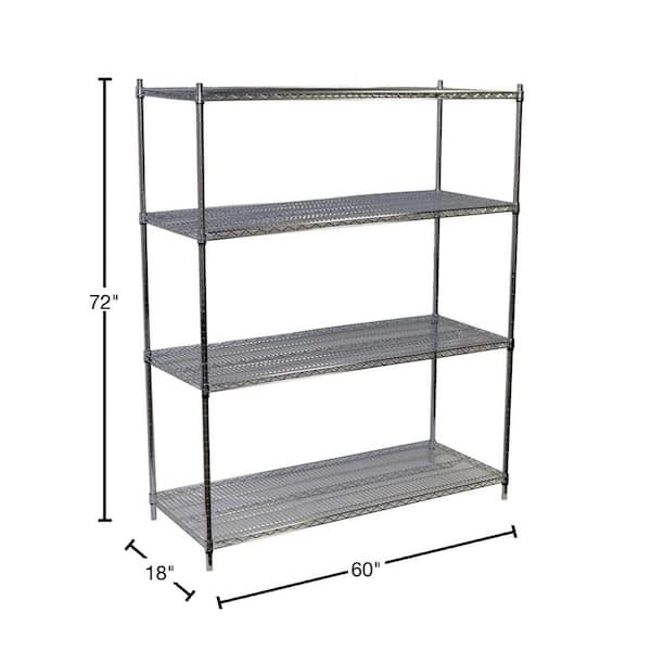 Small 4-Shelf Metal Rack  Second Use Building Materials and