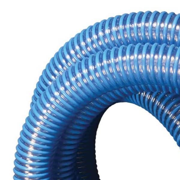 2 in. Dia 20 ft. PVC Flexible Pool Hose for Above Ground Pool, Blue (2-Pack)