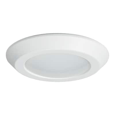 HALO BLD 6 in. White Integrated LED Recessed Ceiling Mount Light Trim 3000K Soft White BLD606930WHR