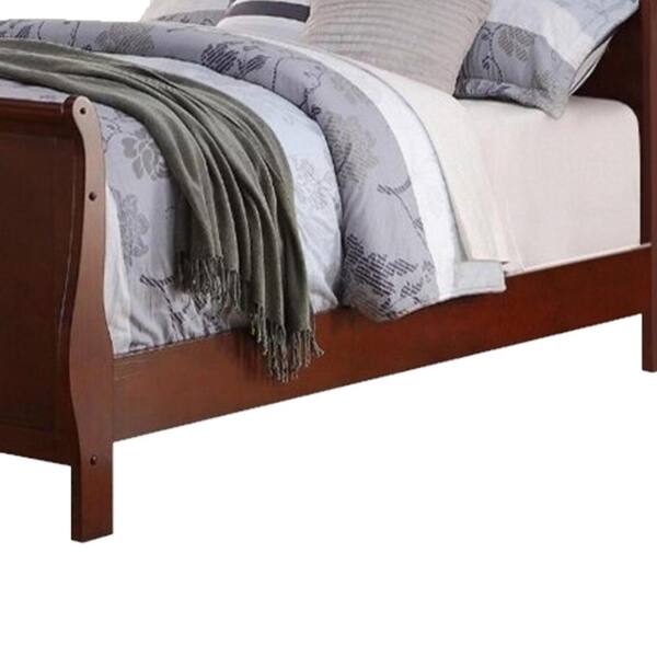 Louis Philippe Full Panel Sleigh Bed Cappuccino - Coaster Fi