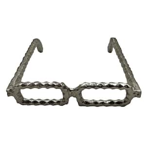 Goggles Series Silver 1.5 in. x 8 in. Square Aluminum Metal Decorative Sculpture