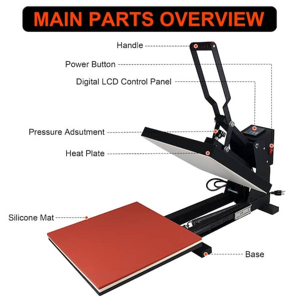 15 x 15 Slide-Out Heat Presses on Sale