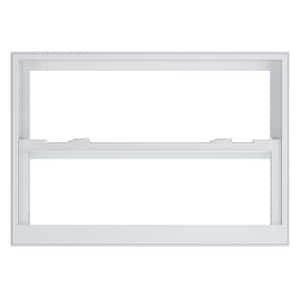 35.875 in. x 24.875 in. 70 Series White Single Hung Low-E Argon SC Glass Vinyl FL Flange Window, Screen Incl