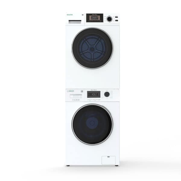 1.57 cu. ft. COMPACT STACKABLE Laundry Center EW 822 + Dryer ED 866 3.1 cu. ft. 110-Volt in White