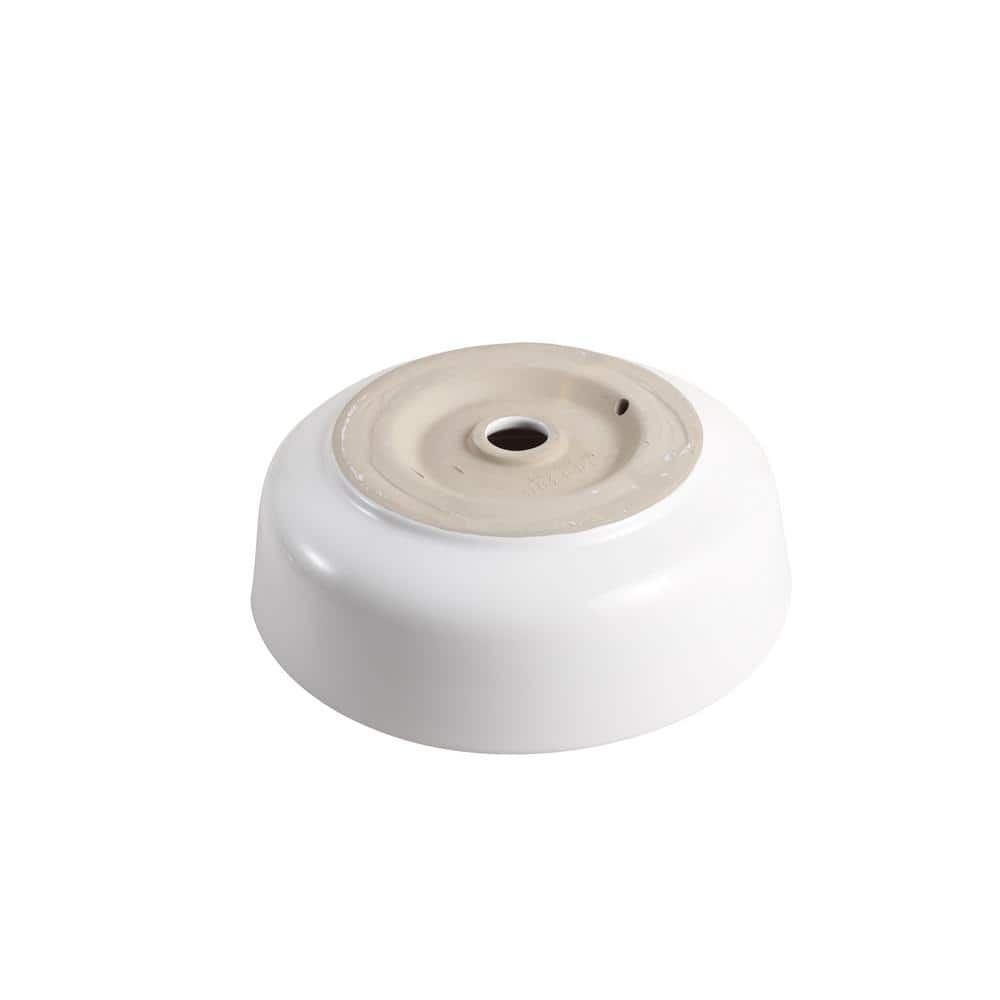 Elanti 16.5'' White Ceramic Round Bathroom Sink