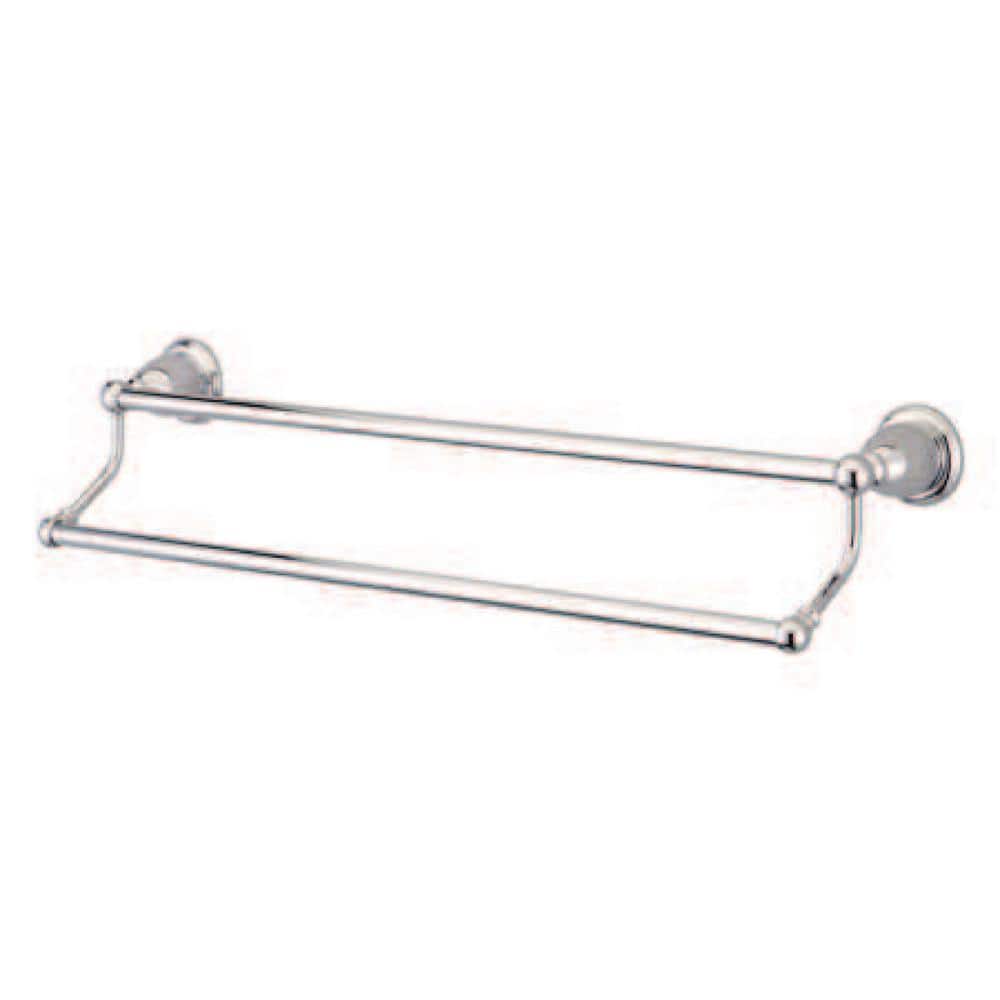 Kingston Brass Heritage 24 in. Wall Mount Dual Towel Bar in Polished