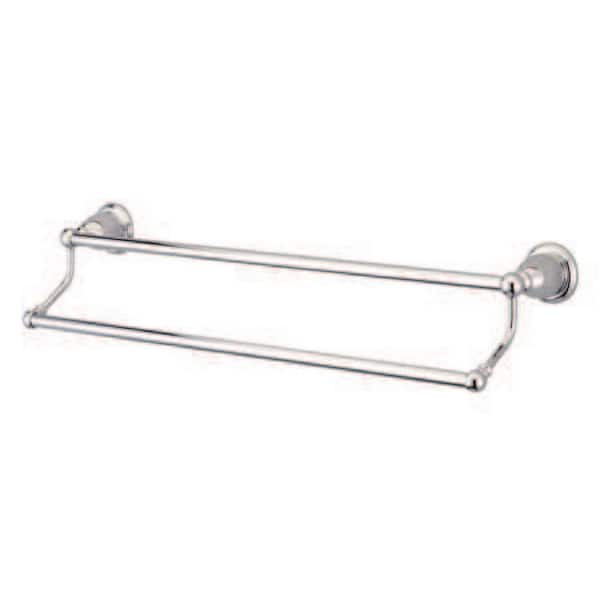 Kingston Brass Heritage 24 in. Wall Mount Dual Towel Bar in Polished Chrome