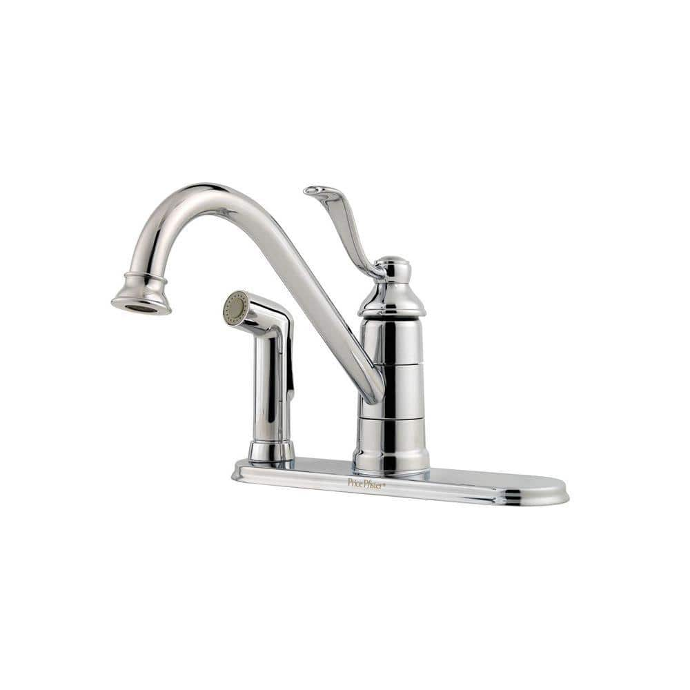 Pfister Portland Single Handle Standard Kitchen Faucet with Side ...