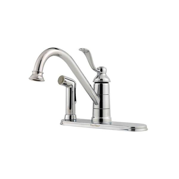 Pfister Portland Single-Handle Side Sprayer Kitchen Faucet in Polished Chrome