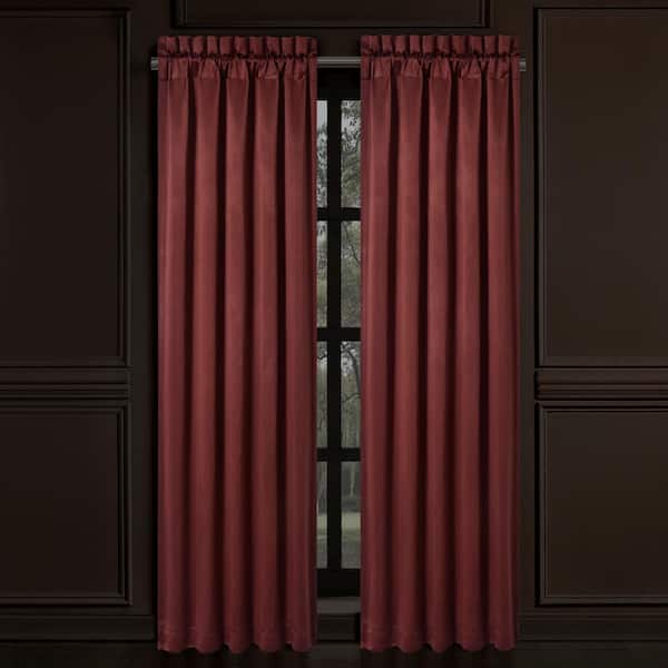 Unbranded Chianti Red Polyester 84" Window Panel Pair