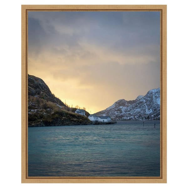 Amanti Art The Morning Glow II by Danny Head 16 in. W x 20 in. H. Canvas Wall Art Print Framed in Brown