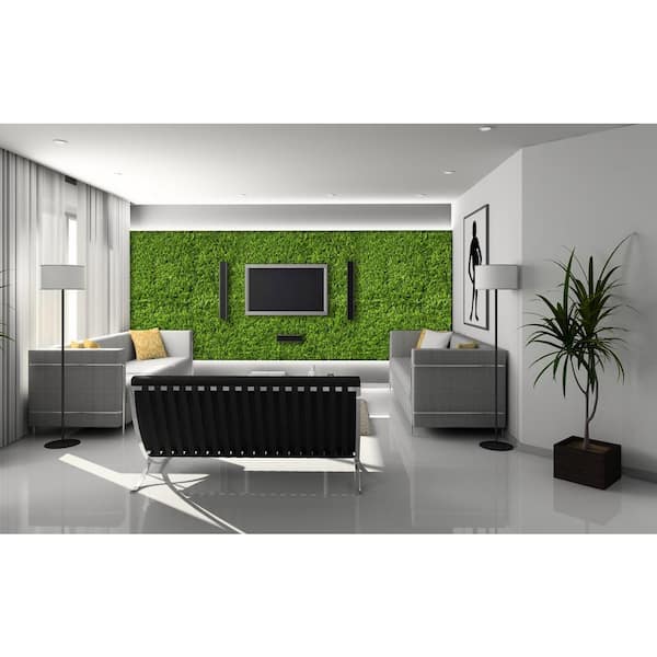 20 In X Artificial Fern Wall Panels Set Of 4 Mz 6117 The Home Depot - How To Make A Fake Grass Wall
