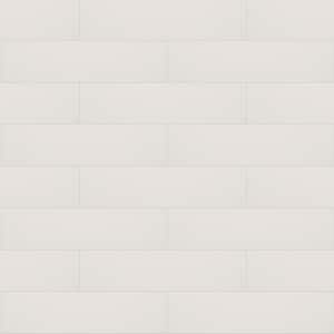 Streamline Buff White Glossy 4 in. x 16 in. Ceramic Wall Tile (10.39 Sq. Ft./ Case)