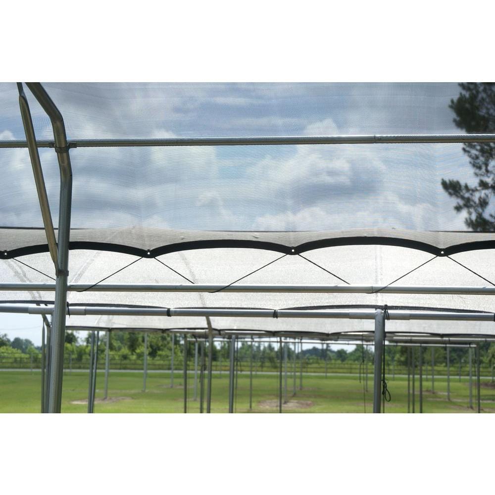 Black Polypropylene 6' x 10' Rectangle Shade Cloth with 55% UV Protection