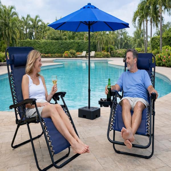BELLINI HOME AND GARDENS Barca Folding Zero Gravity Chairs Steel