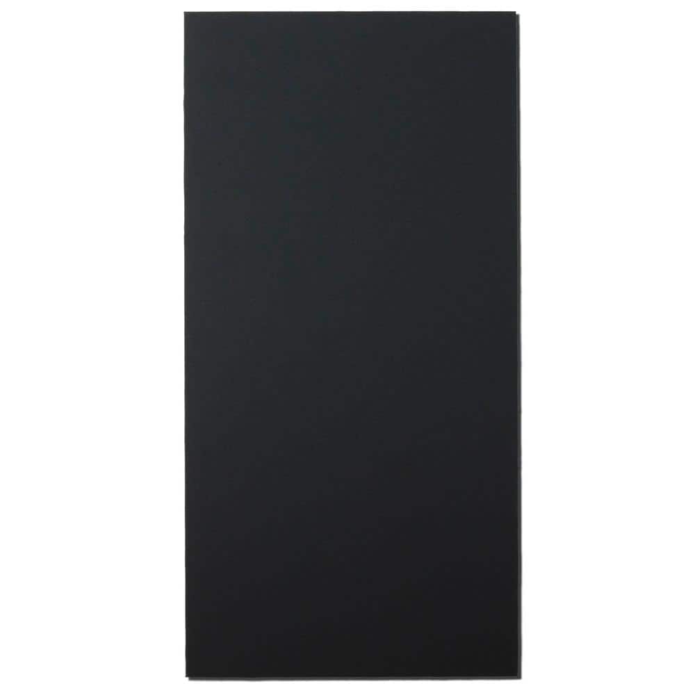 Black Rectangle 24 in. x 48 in. Sound Absorbing Acoustic Panels (2-Pack)