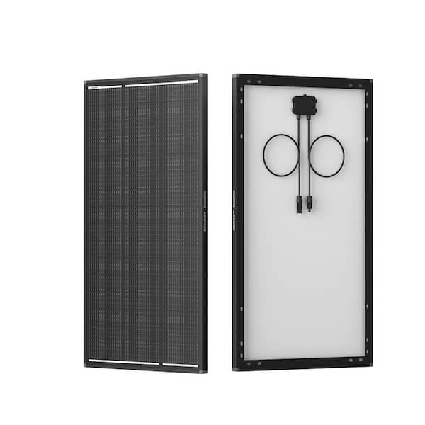 120-Watt ShadowFlux N-Type Solar Panel w /Anti-Shading Tech, 25% High-Efficiency 16BB Cells, RV/Marine/Off-Grid Systems