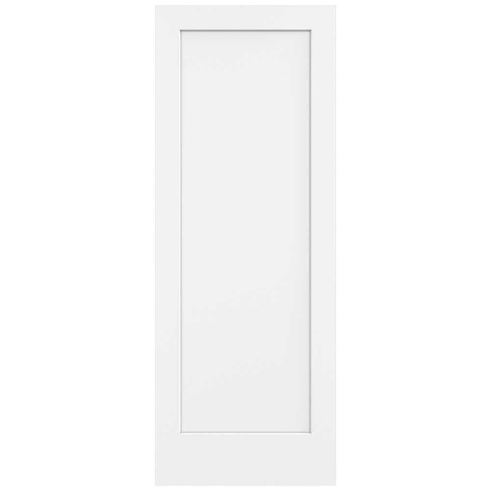 JELD-WEN 36 in. x 96 in. Madison White Painted Smooth Solid Core