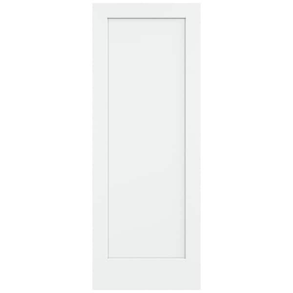 36 in. x 96 in. Madison White Painted Smooth Solid Core Molded Composite MDF Interior Door Slab