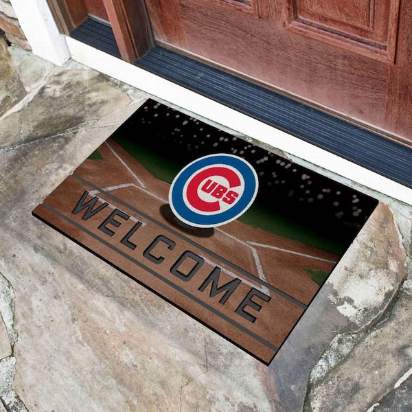 MLB - Chicago Cubs 18 in. x 30 in. Rubber Door Mat
