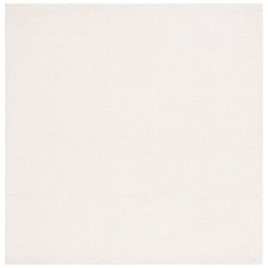 Abstract Ivory 6 ft. x 6 ft. Classic Marle Square Area Rug
