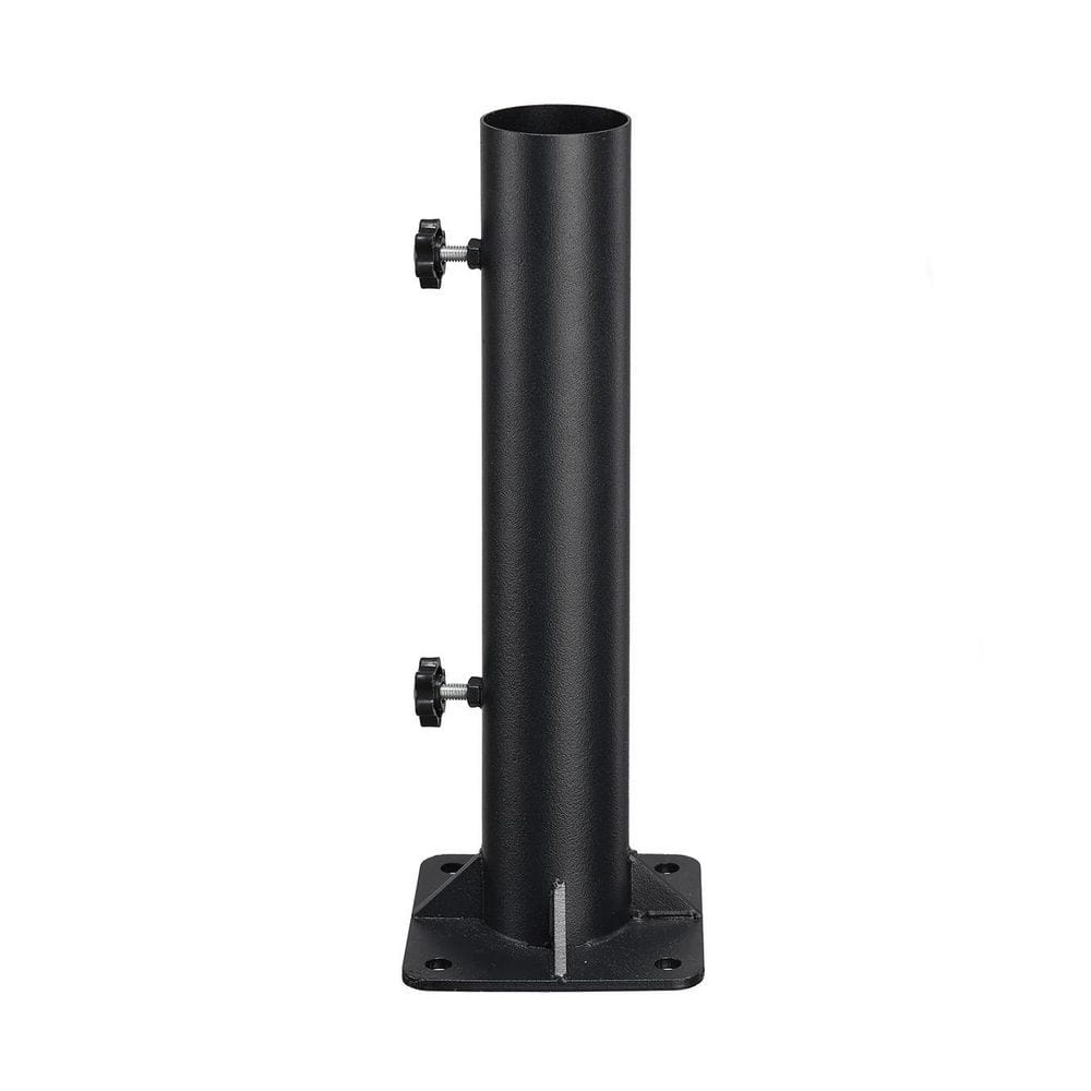 2.27 lb. Steel Patio Umbrella Base in Black Heavy Duty Mount Outdoor Flag Pole Holder Stand for 1-1.8 in Pole price history on PriceWatchPro