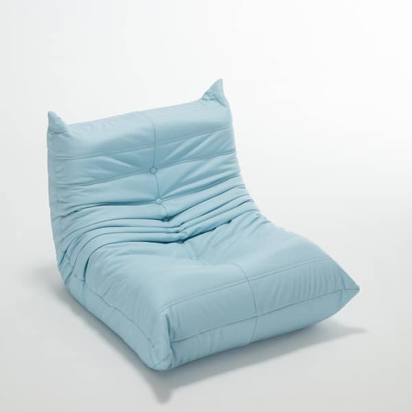 Morden Fort Modern Blue Memory Foam Giant Bean Bag Chair Recliner Floor Sofa Couch for Living Room Bedroom Gaming