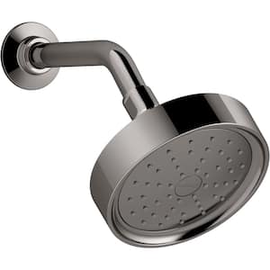 Purist 1-Spray Patterns 5.5 in. Wall Mount Fixed Shower Head in Vibrant Titanium