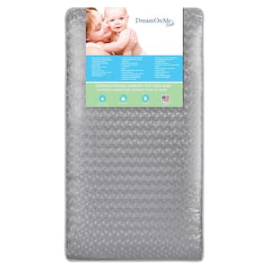 Superior Slumber 6 112 Coil Gray Spring Crib and Toddler Bed Mattress
