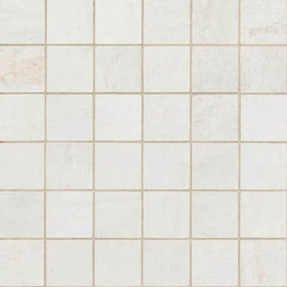 Metallic Blanche 12 in. x 12 in. Matte Porcelain Mesh-Mounted Floor and Wall Mosaic Tile (8 sq. ft./Case) price history on PriceWatchPro