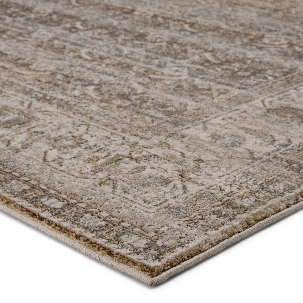 Sinclaire Vintage-Inspired Gray and Cream Lattice Area Rug - 10'6"x7'10"