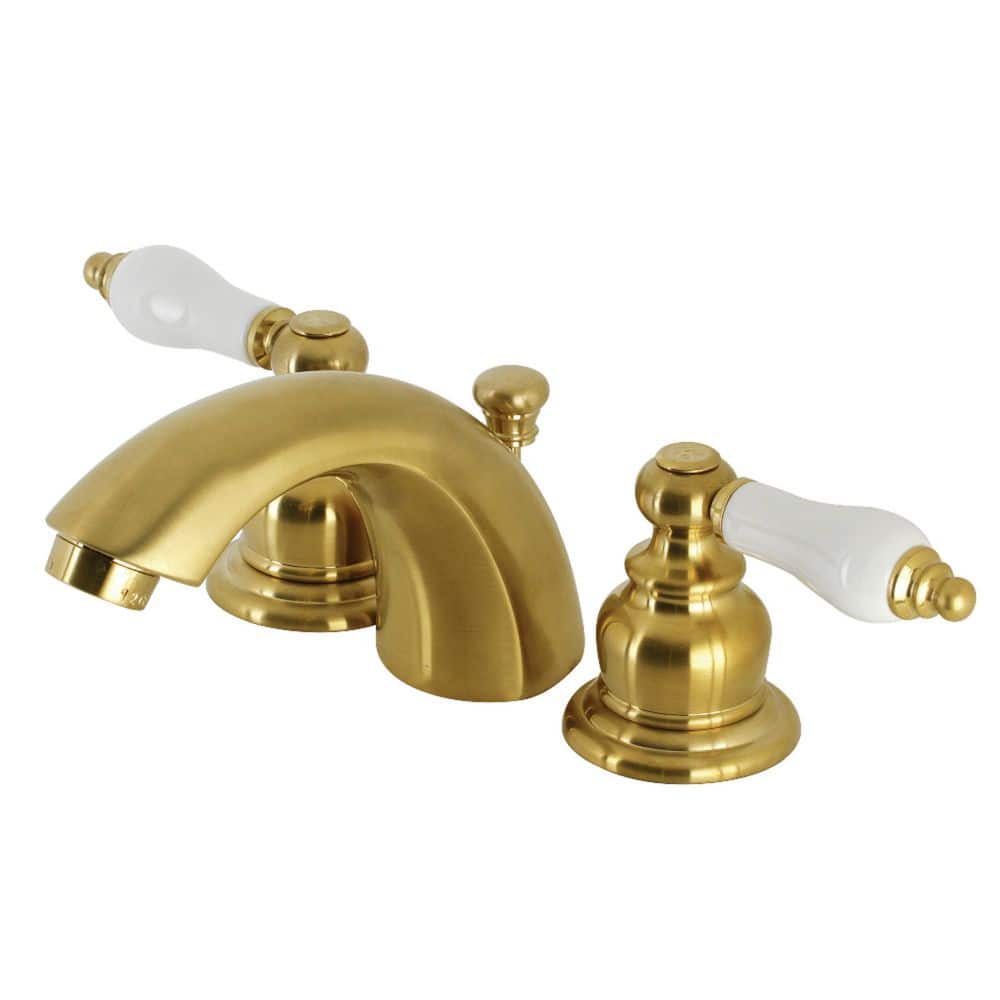 Victorian 2-Handle 8 in. Widespread Bathroom Faucet with Retail Pop-Up in Brushed Brass price history on PriceWatchPro