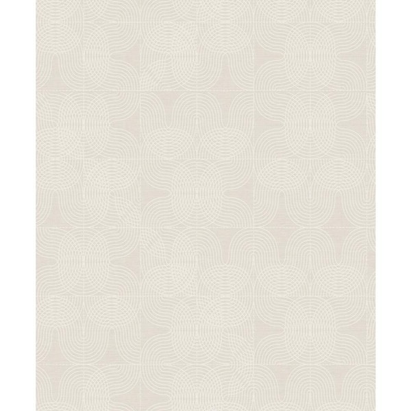 A-Street Prints Alva Cream Wavelength Wallpaper