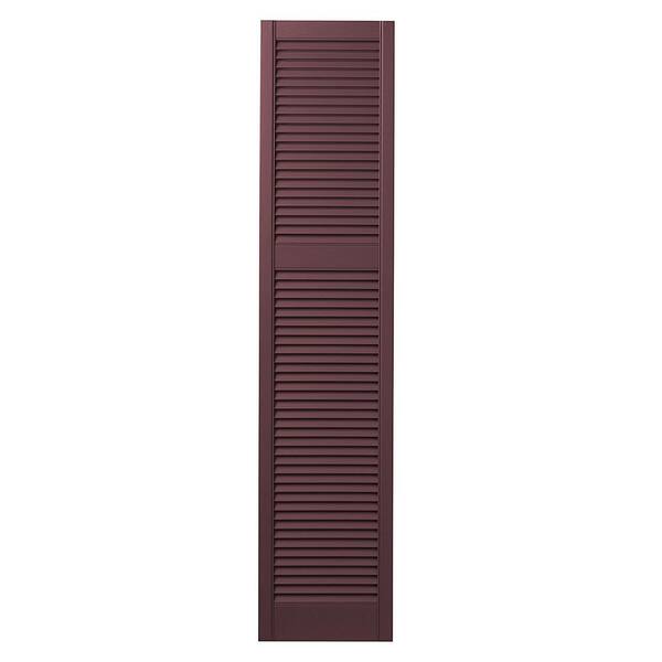 Ply Gem 15 in. x 67 in. Cottage Style Open Louvered Polypropylene ...