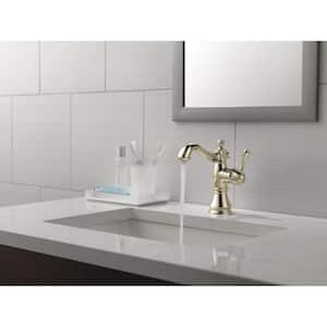 Cassidy Single Hole Single-Handle Bathroom Faucet with Metal Drain Assembly in Polished Nickel