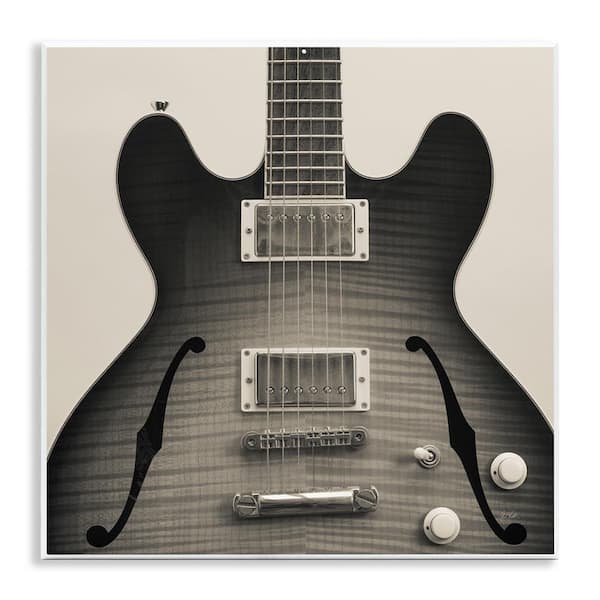 Stupell Industries Classy Electric Guitar by Deborah Revell Unframed Music Graphic Art Print 12 in. x 12 in.