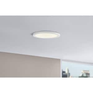 13 in. New Ultra-Low Profile Edgelit 5CCT Selectable LED Flush Mount Matte White (2-Pack)