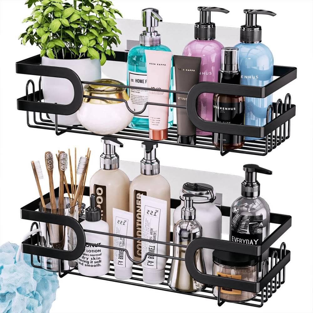 Dyiom Shower Caddy, Shower Shelves [5-Pack], Adhesive Shower Organizer No Drilling, Large Capacity
