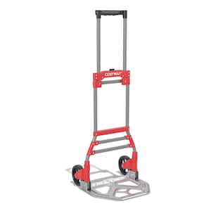 Folding Hand Truck 150lbs Capacity Dolly with Telescoping Handle & Bungee Cord